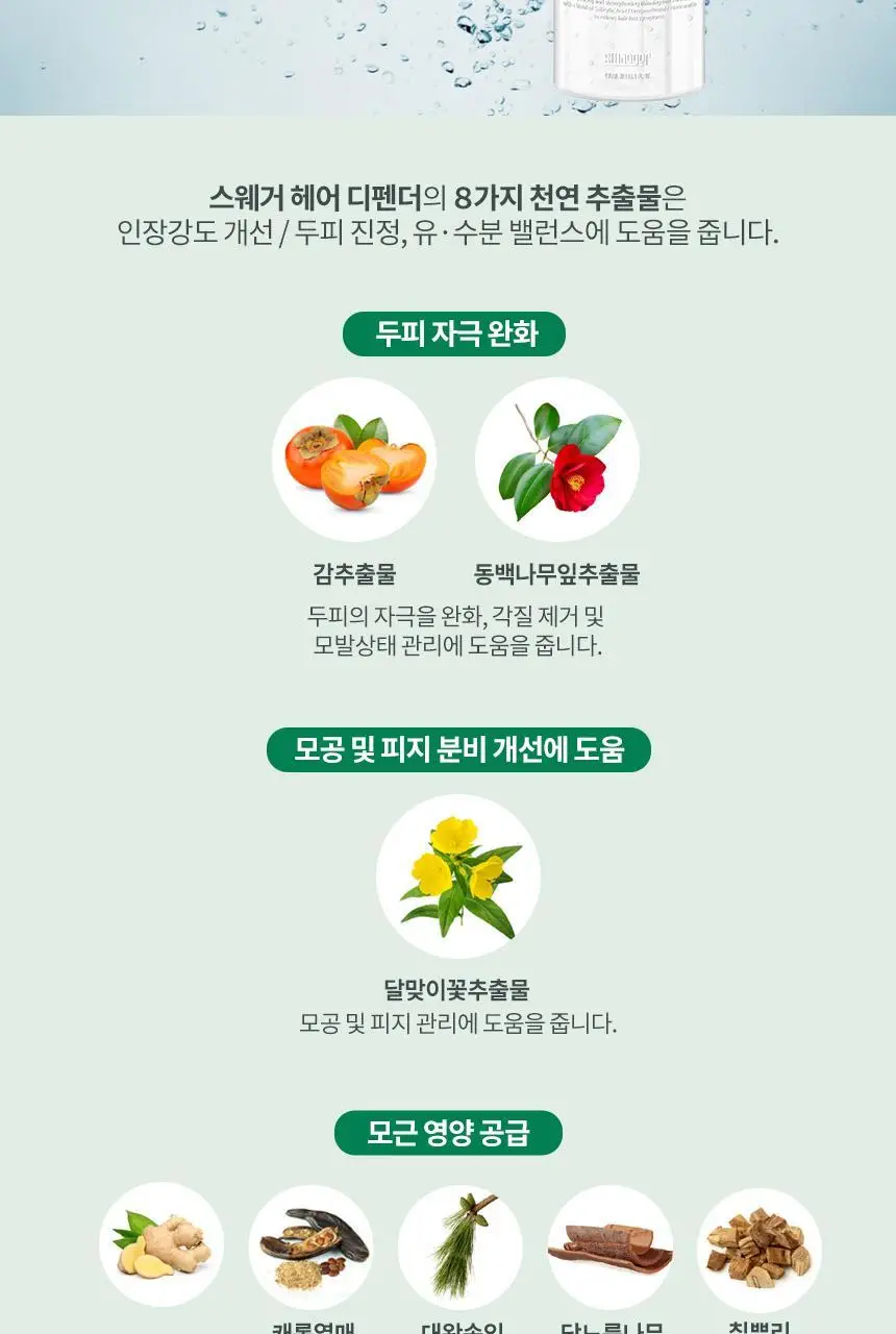 스웨거 헤어 디펜더 안티헤어로스 샴푸 490ml [탈모증상완화] 상세페이지 20